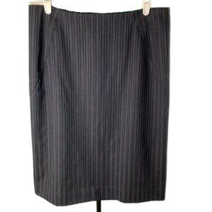 NWT Theory Pin Striped High Waist Pencil Skirt 10